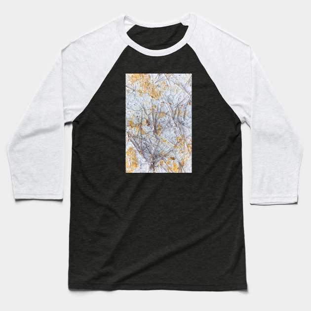 Dry and swollen earth texture Baseball T-Shirt by textural